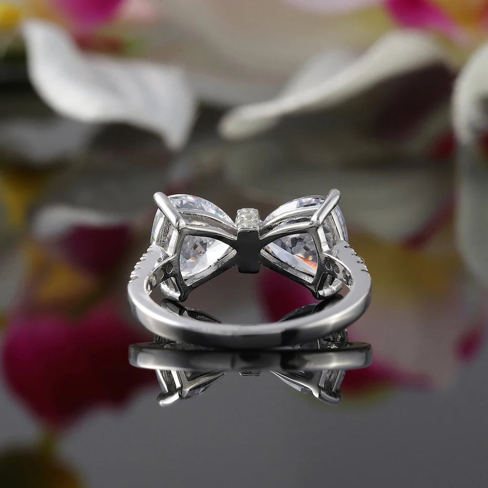 Trillion Cut Moissanite Ring