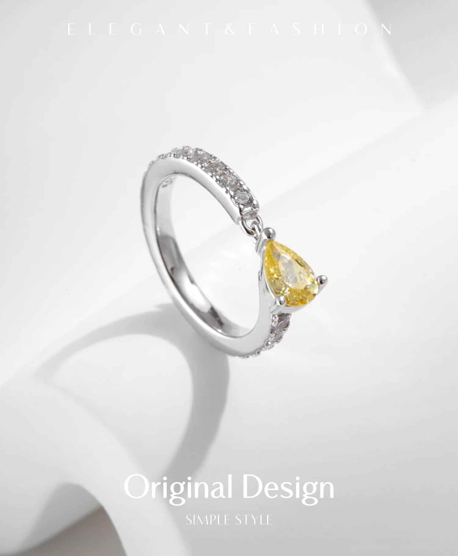 Exquisite Water Drop Ring