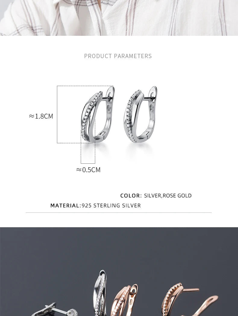 Geometric Twist Hoop Earrings