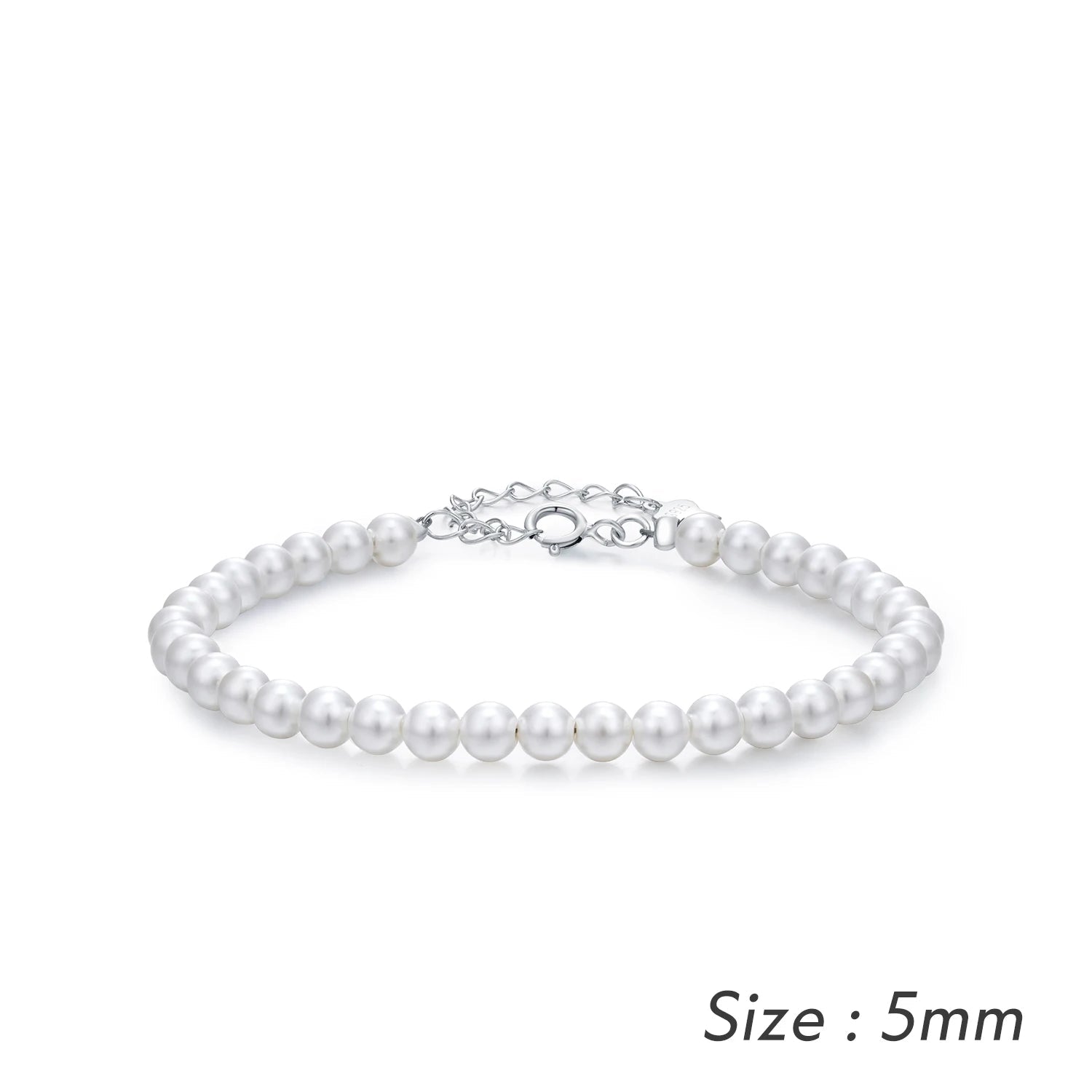 Delicate 3MM 4MM 5MM Stackable Shell Pearl Bracelet