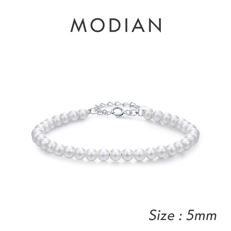 Delicate 3MM 4MM 5MM Stackable Shell Pearl Bracelet