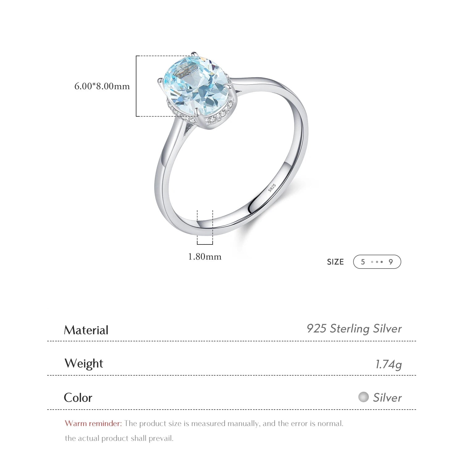 Ocean Blue Ring