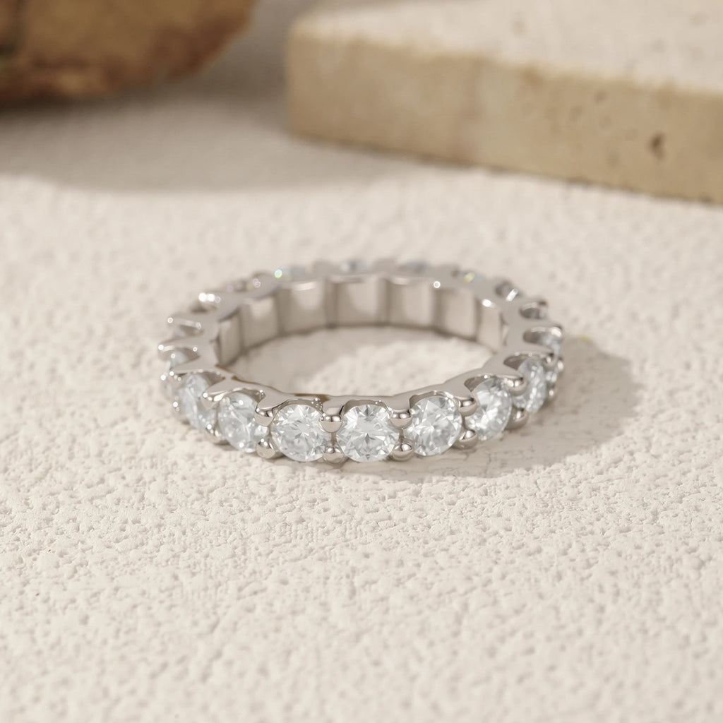 Moissanite Eternity Ring