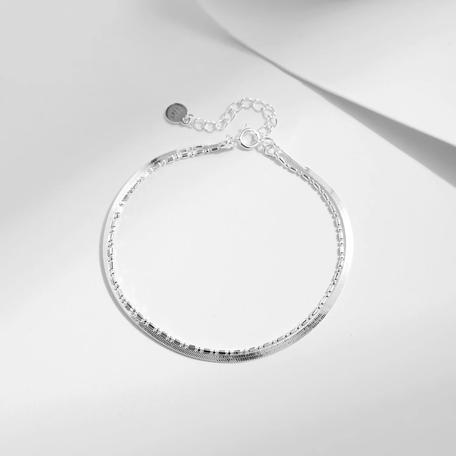Double Layer Snake & Link Chain Bracelets