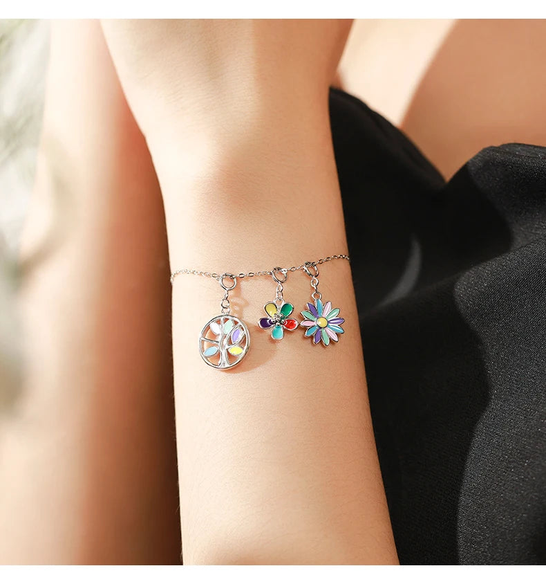 Rainbow Flower Pendant