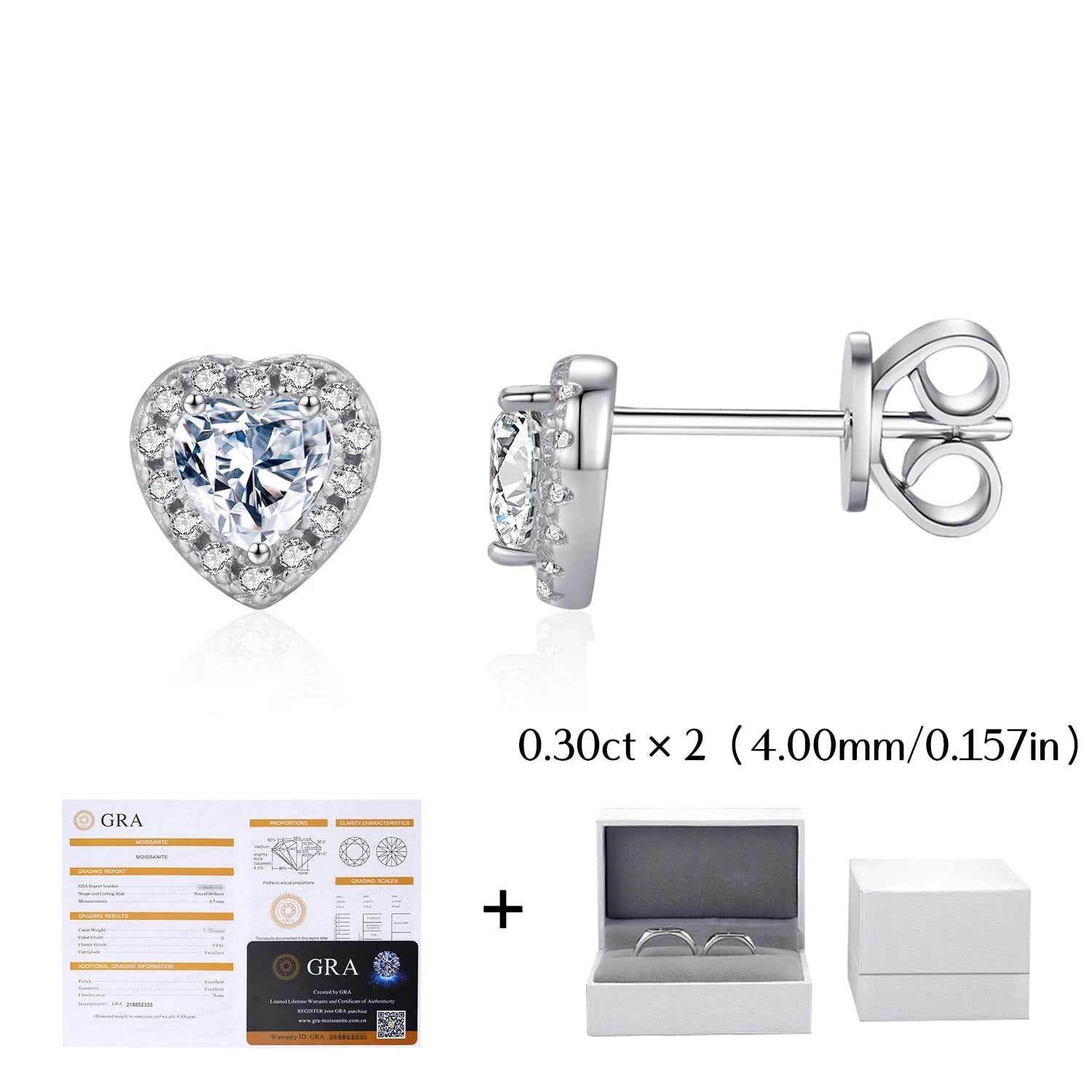 Moissanite Stud Earrings