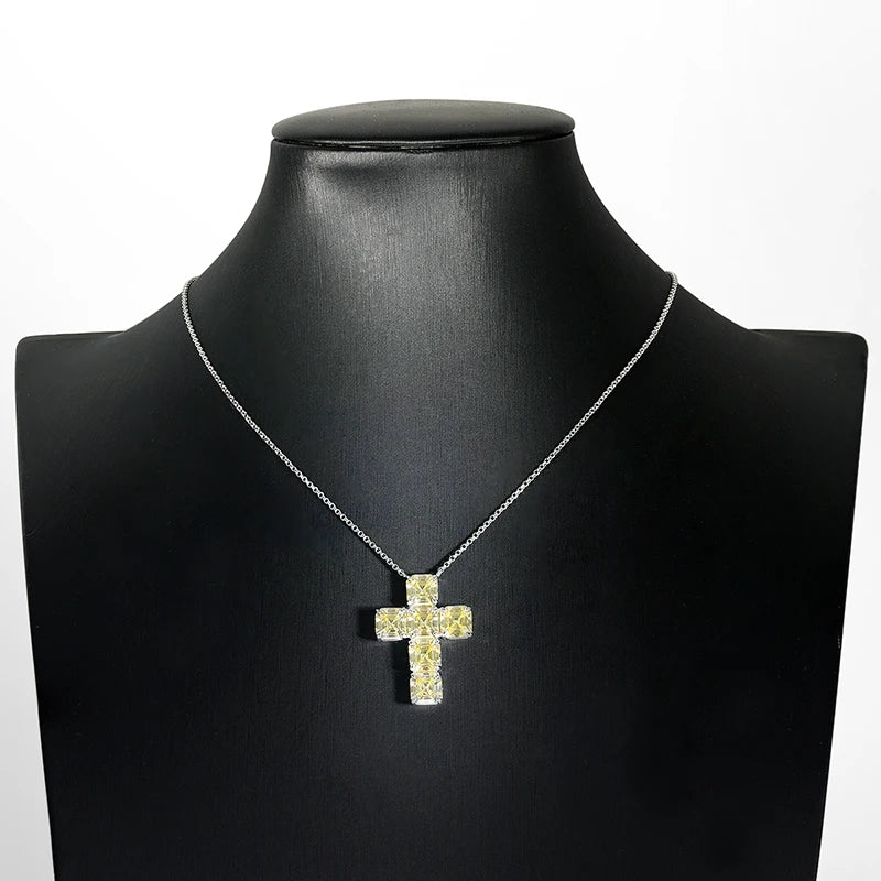 Moissanite Cross Necklace