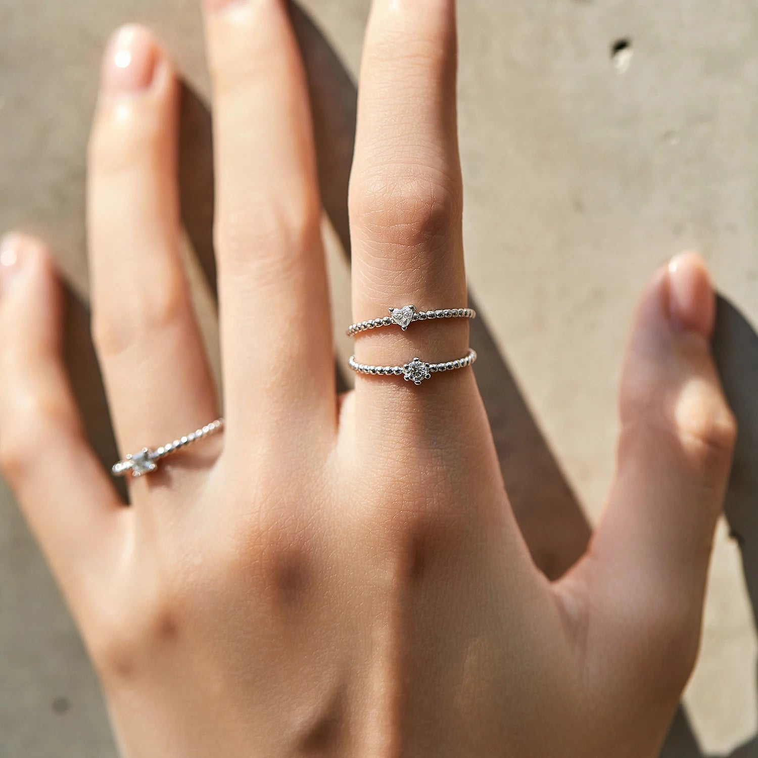 Geometric Shaped Moissanite Ring
