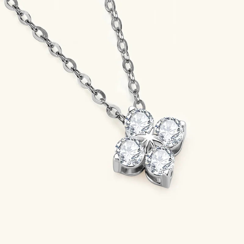 Silver 0.4CT Moissanite Pendant