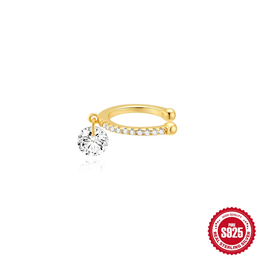 Versatile Water Drop Hoop Earring