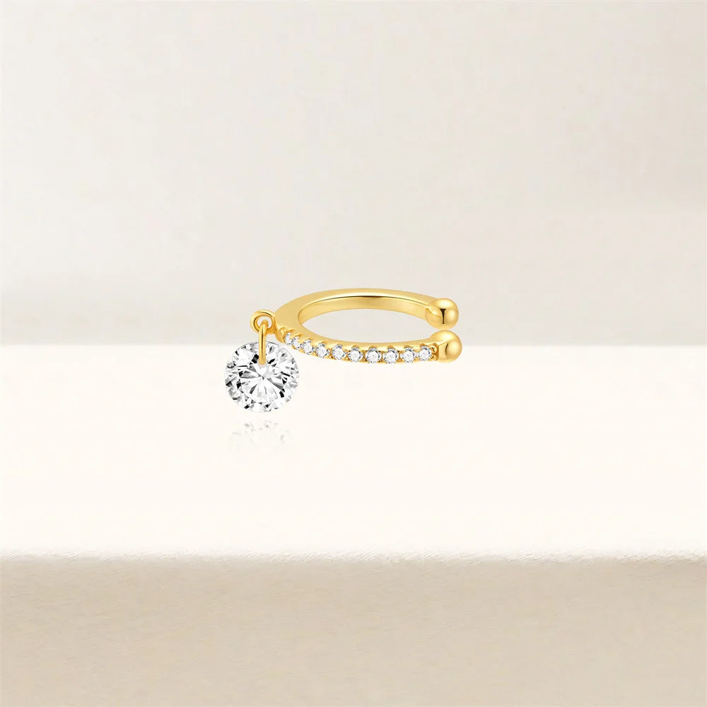 Versatile Water Drop Hoop Earring