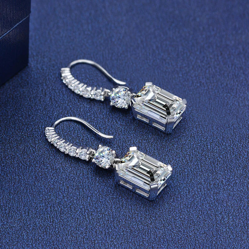White Gold Drop Earrings