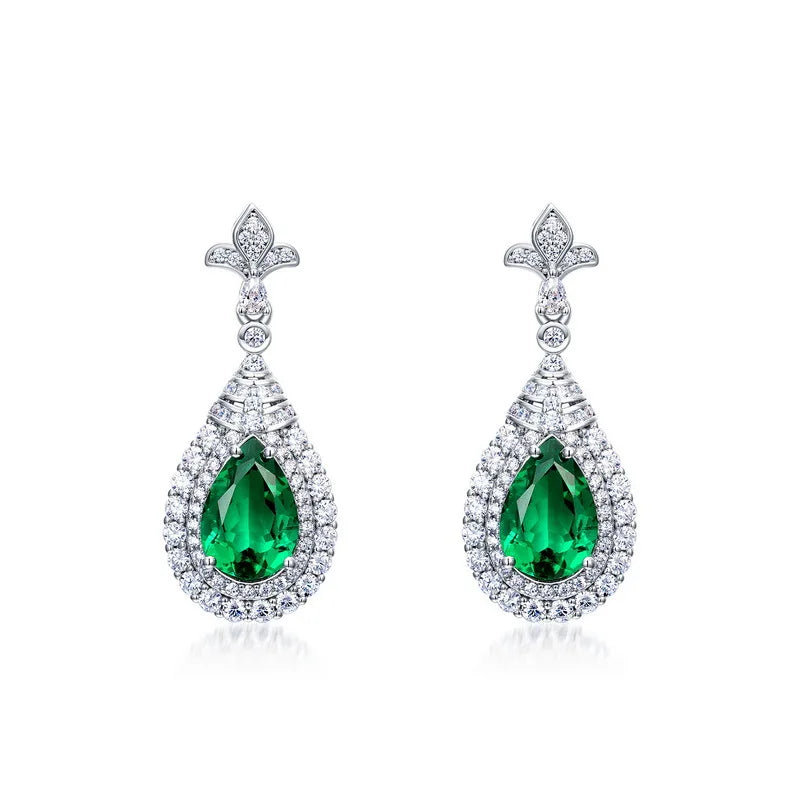 7 Carat Emerald Earring