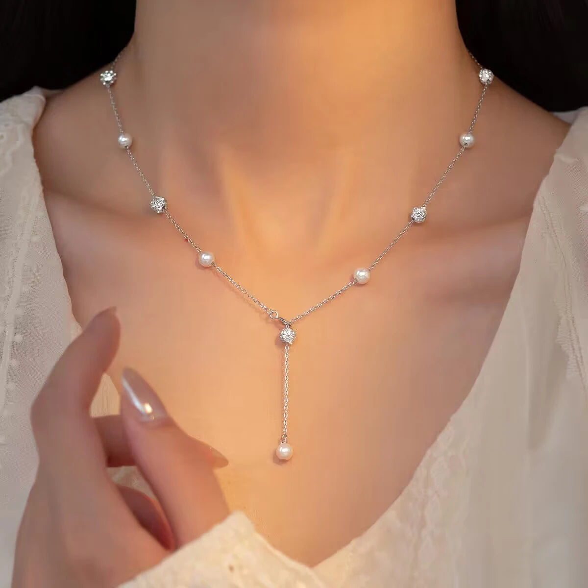 Beads &Pearl Chain Necklaces