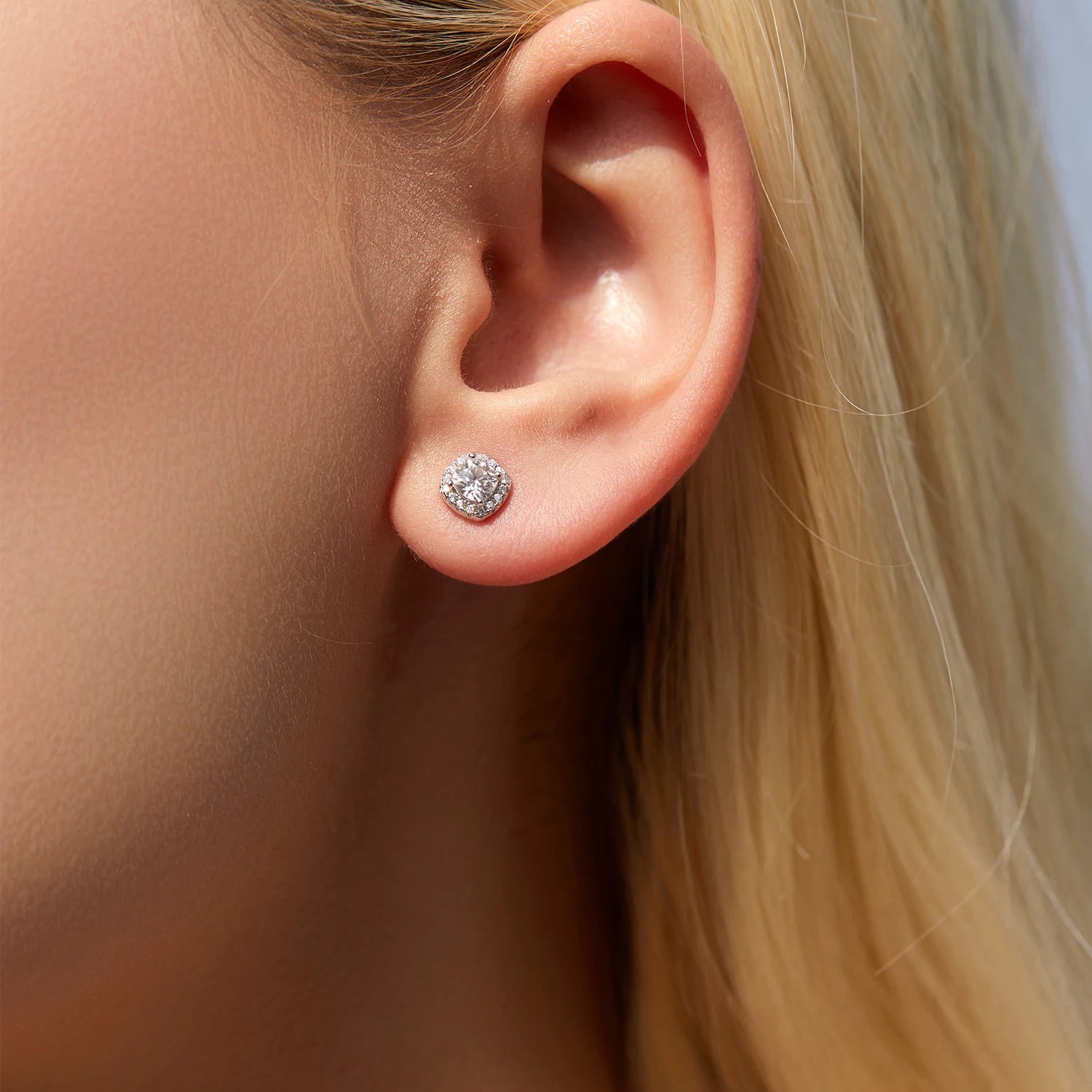 Moissanite Stud Earrings