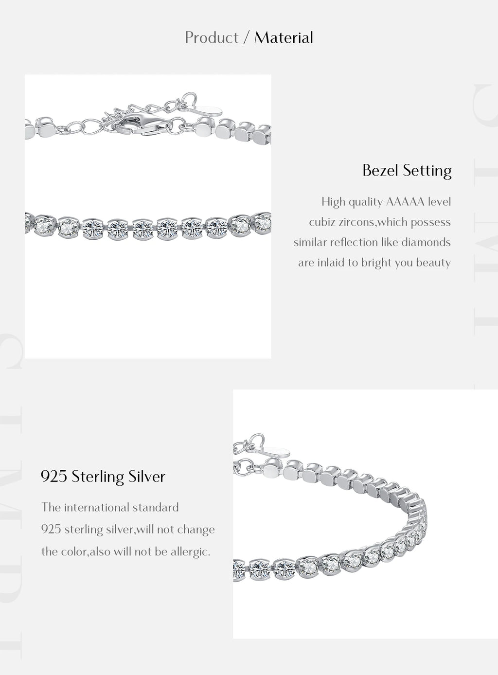Tennis Bracelet with Zirconias