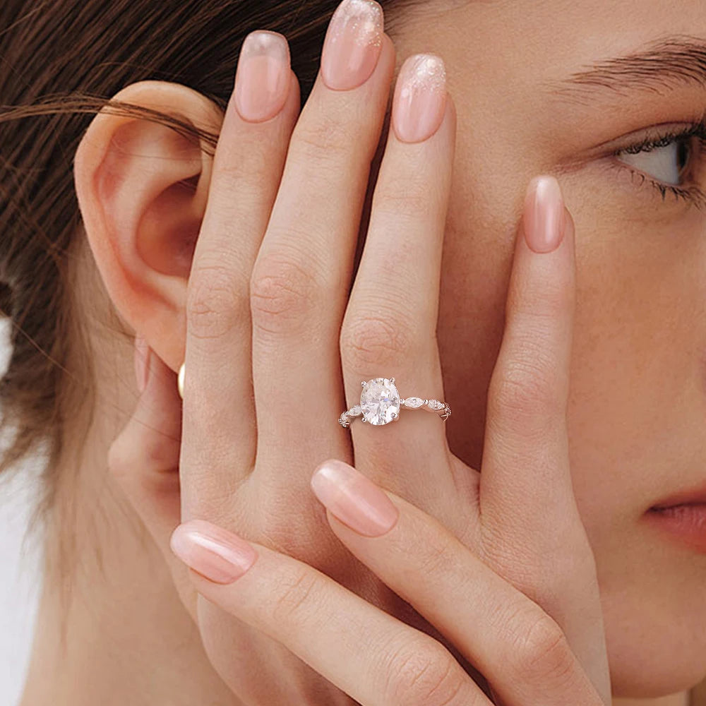 Moissanite Ring - Athena Ring