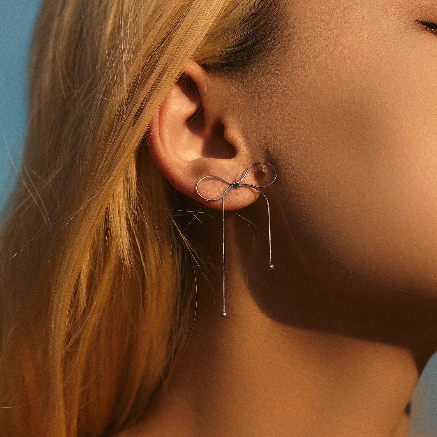 Bowknot Stud Earrings - Valentine's Day