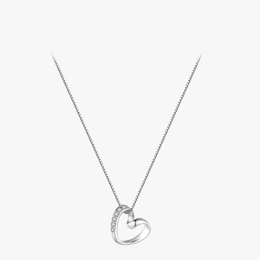 Pendentif cœur simple et romantique 