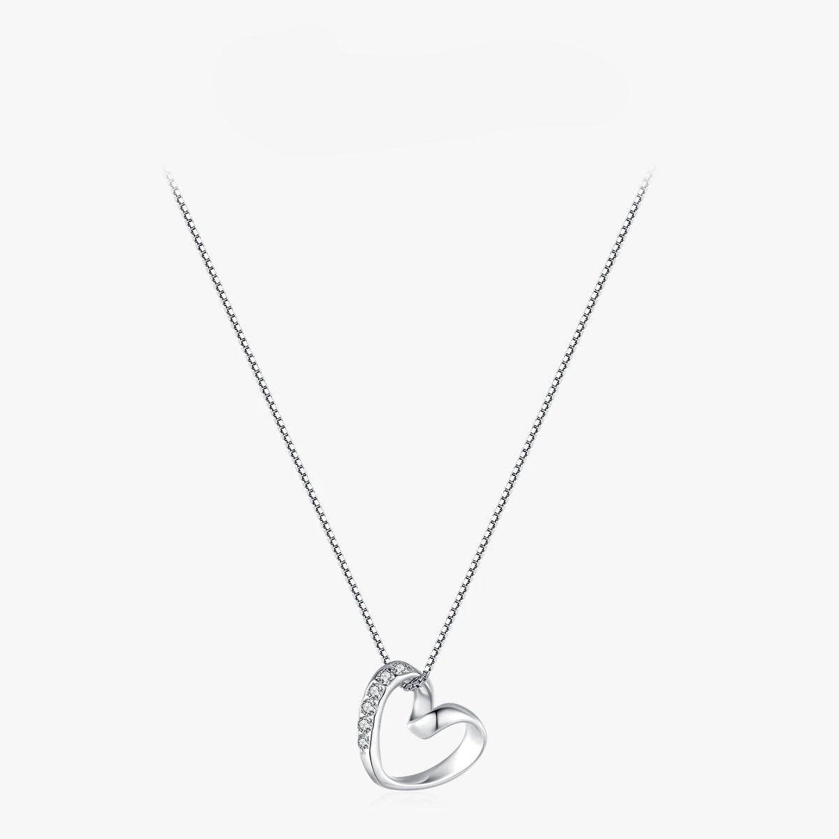 Pendentif cœur simple et romantique 