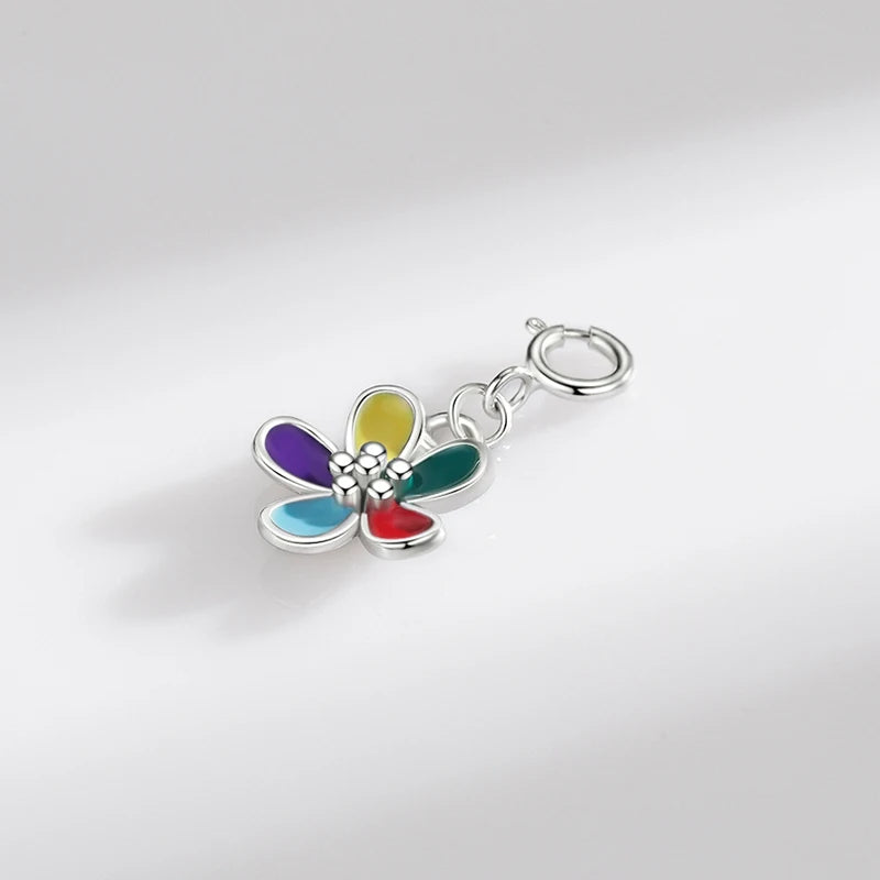 Rainbow Flower Pendant