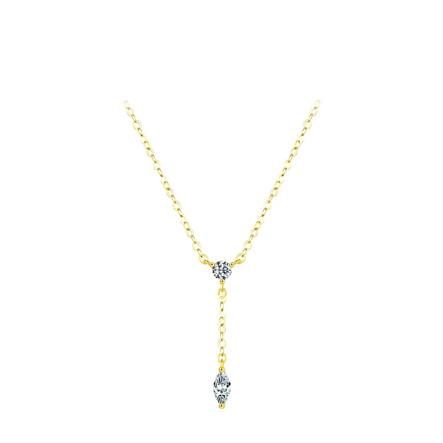 Pendentif rond et rhombique en forme de Y 