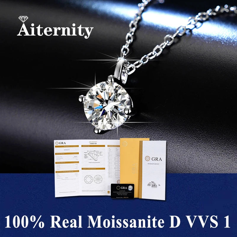 GRA Moissanite Pendant
