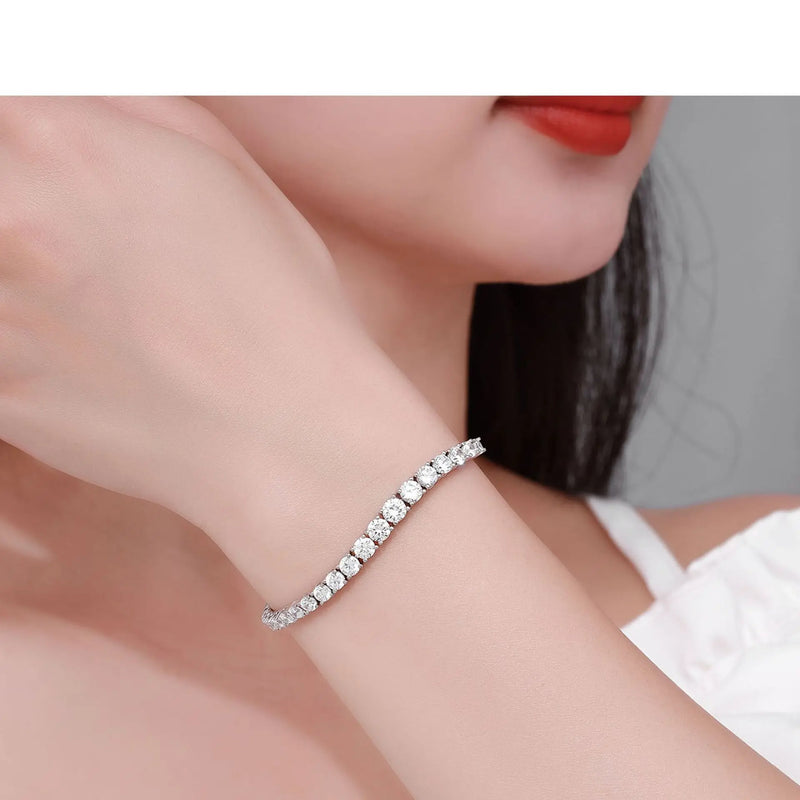 Gradient Moissanite Tennis Bracelet