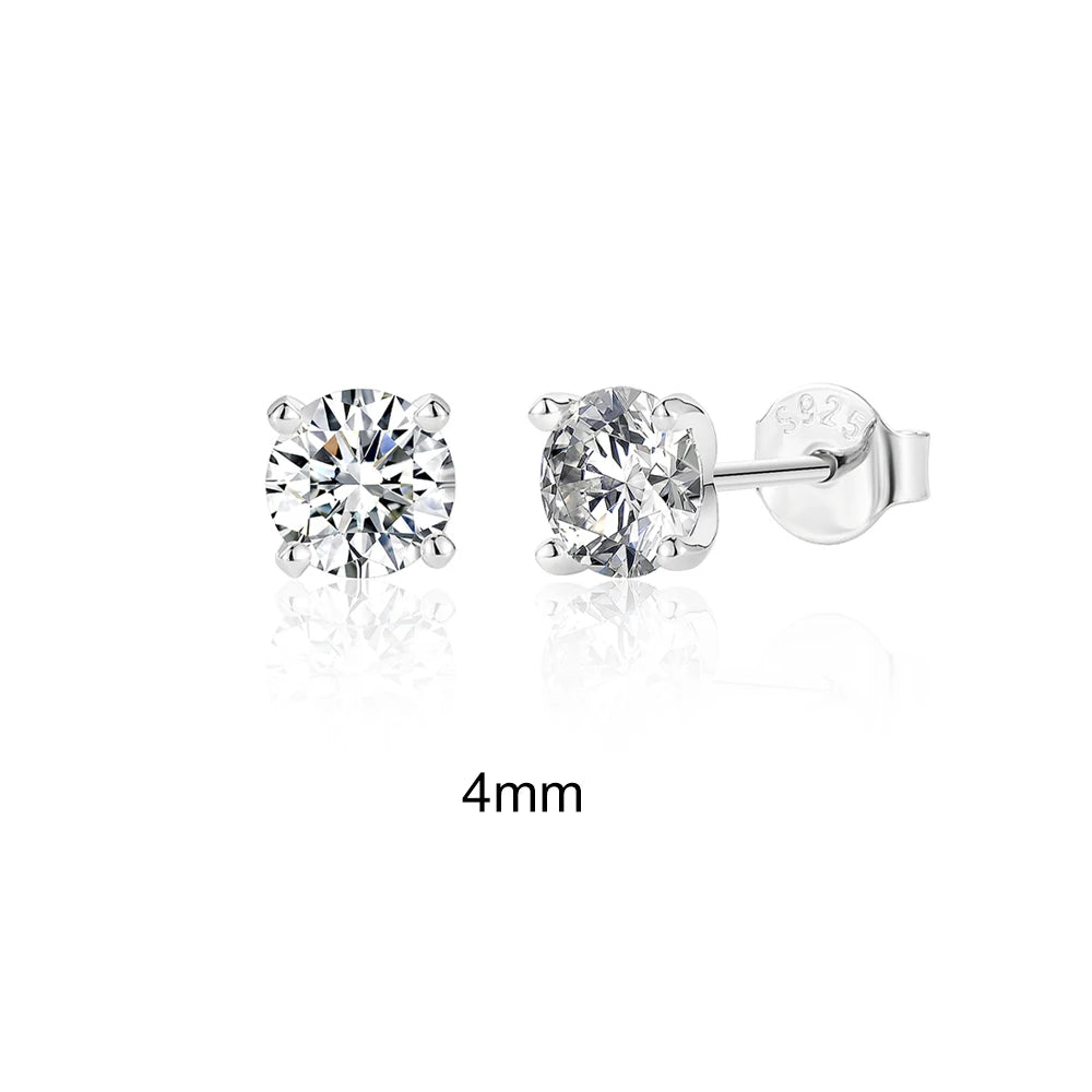 0.5-1.2 Carat D Color Moissanite Earrings