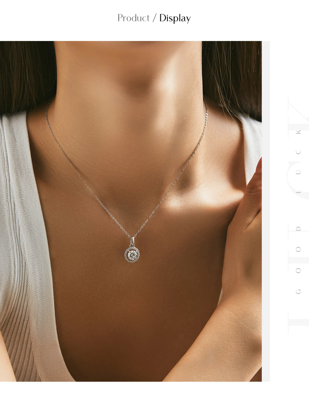 1 Carat Moissanite Pendant