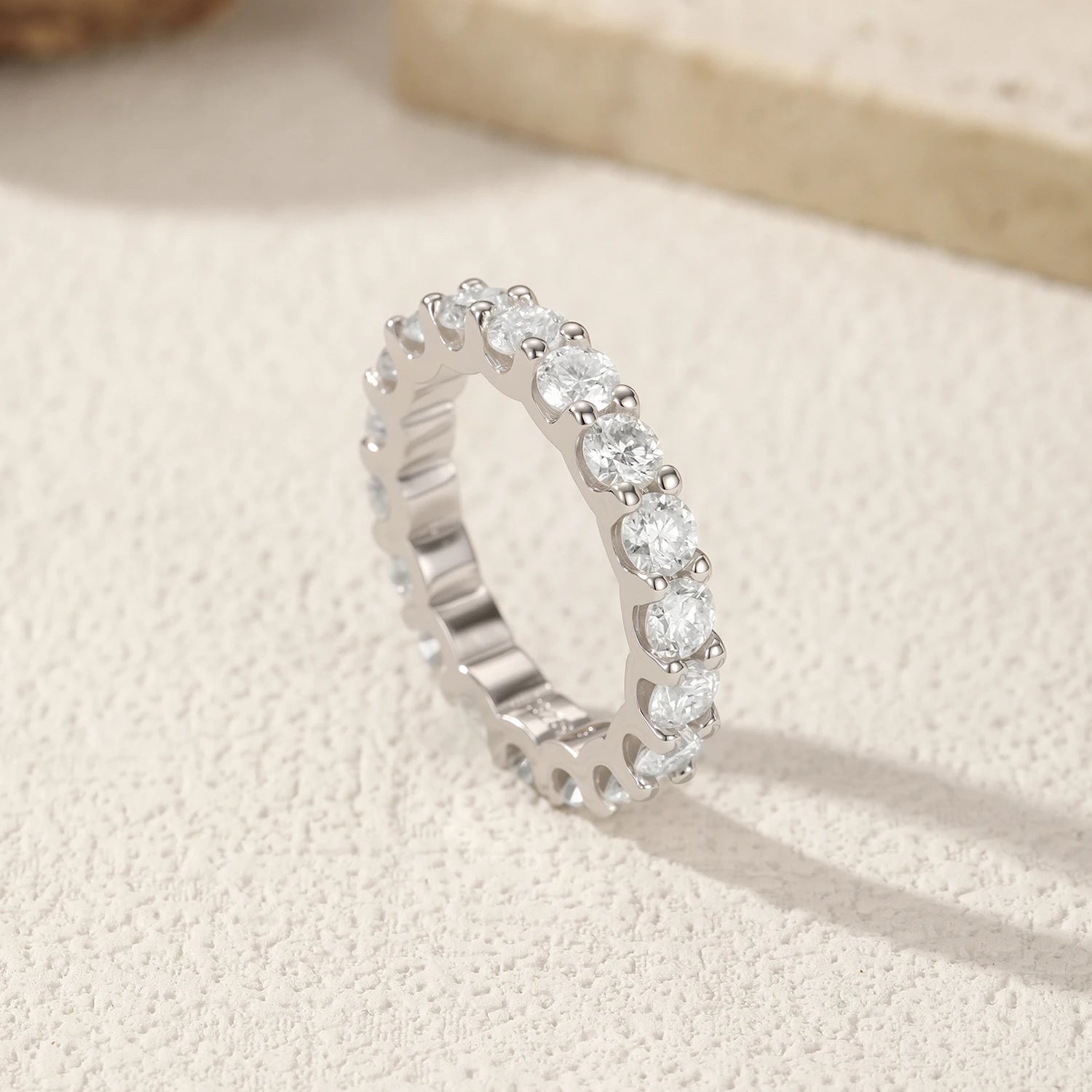 Moissanite Eternity Ring