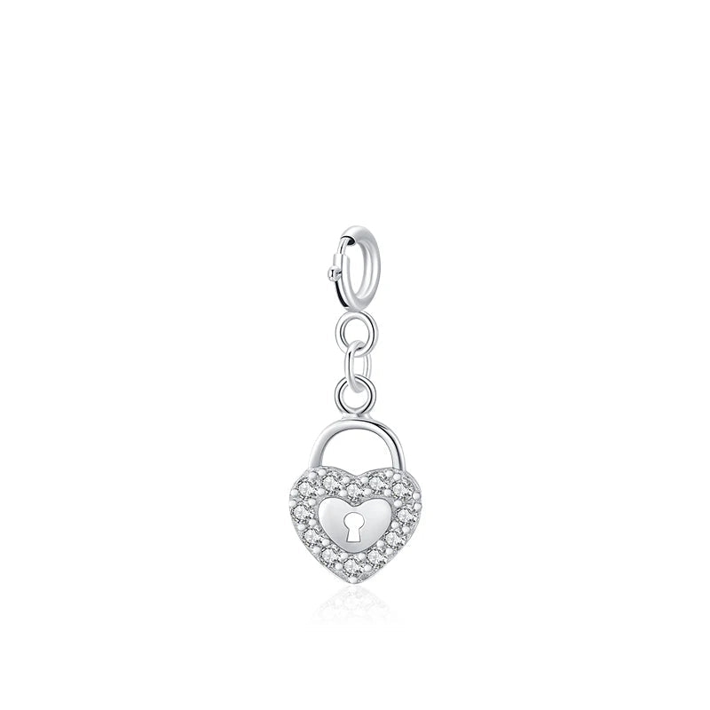 Romantic Keyhole Hearts Pendant