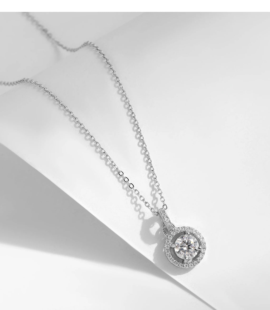 1 Carat Moissanite Pendant