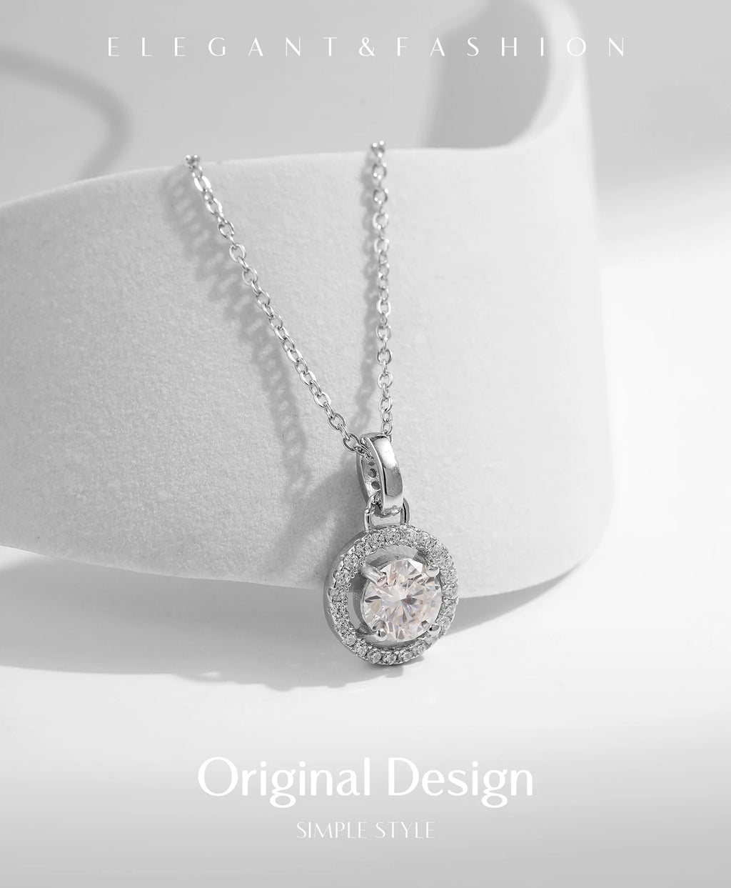1 Carat Moissanite Pendant