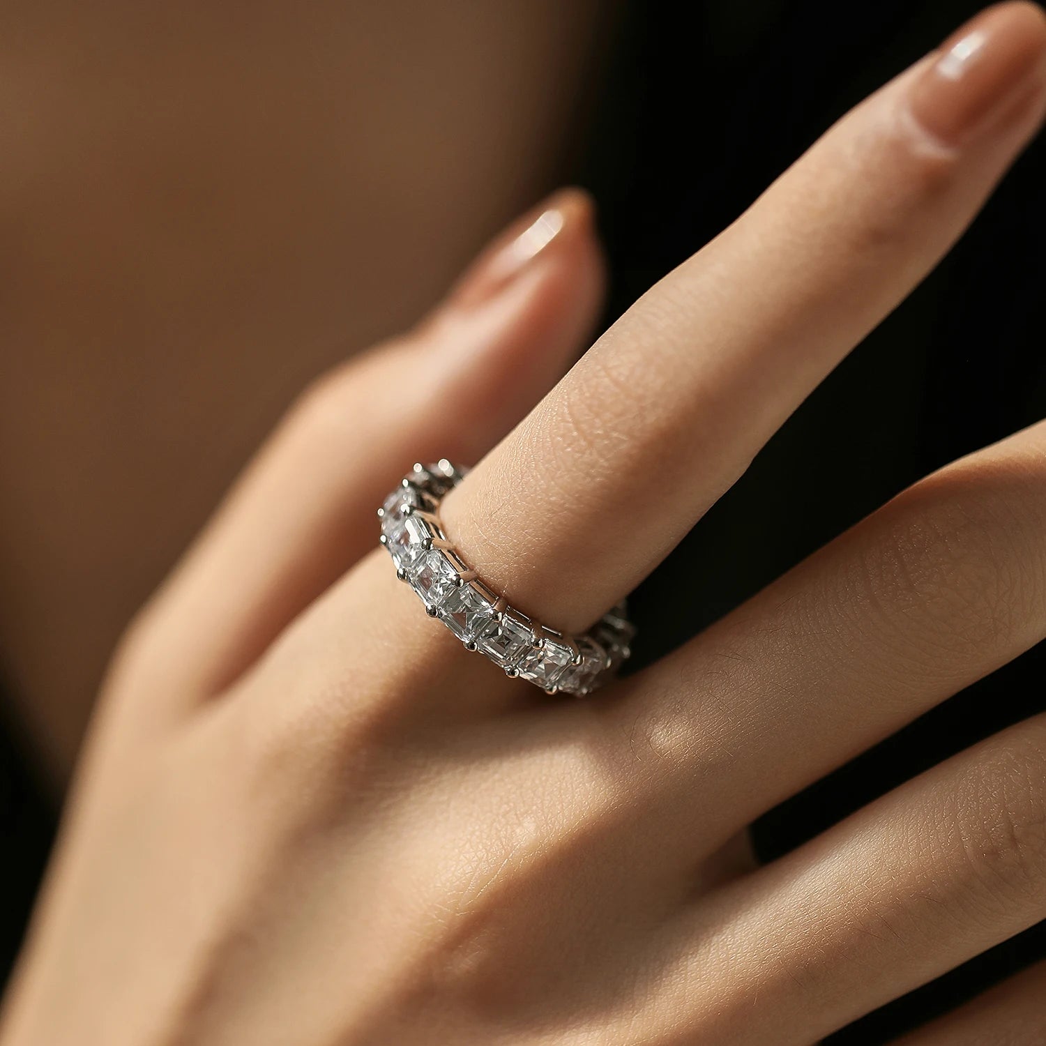 Emeralda Cut High Grade Zirconia Ring