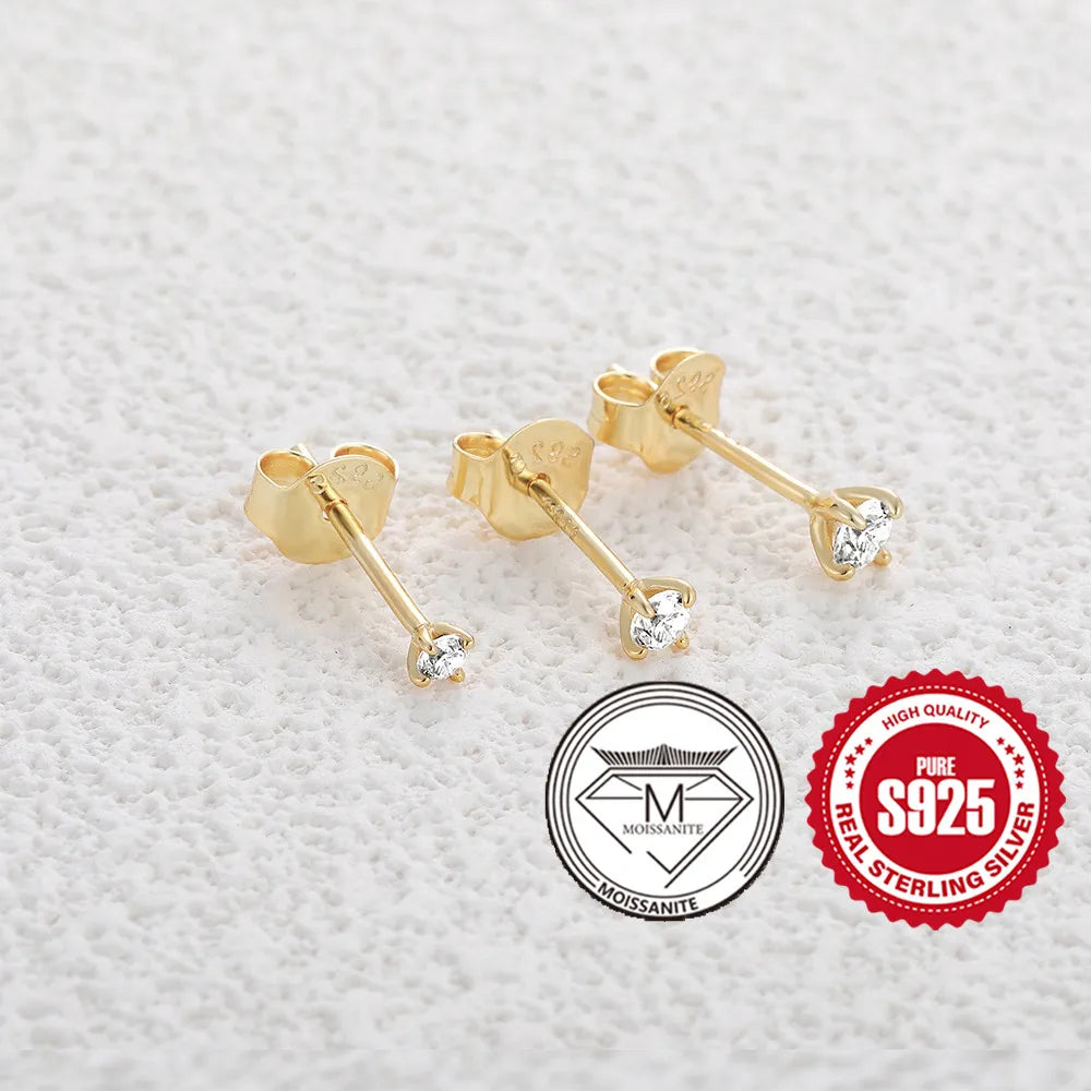 0.5-1.2 Carat D Color Moissanite Earrings